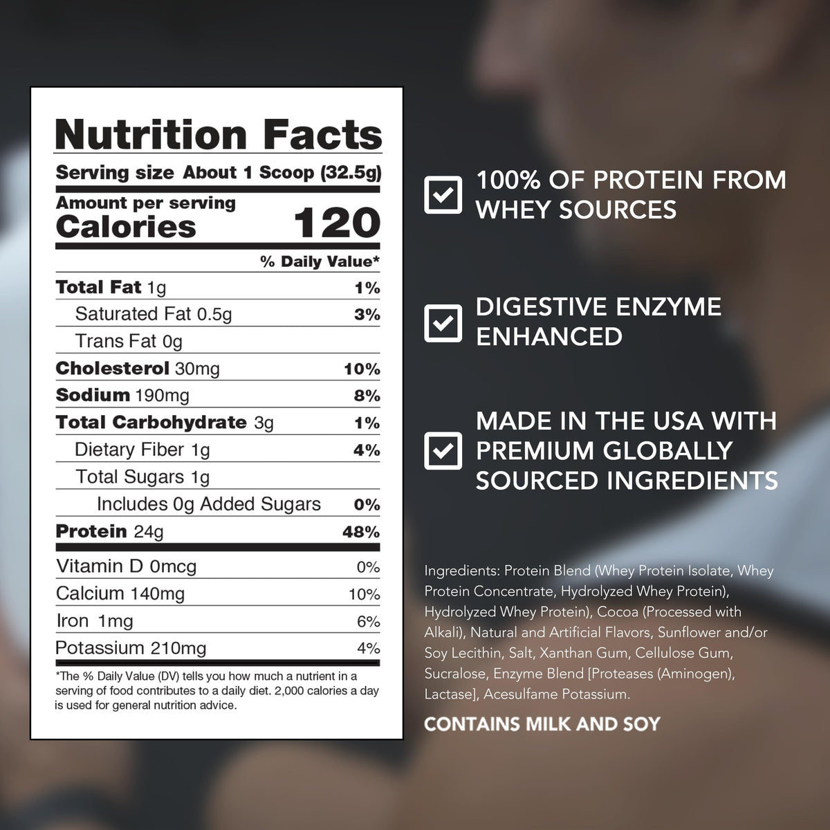Chocolate Peanut Butter Whey Protein Powder 5 lb E629