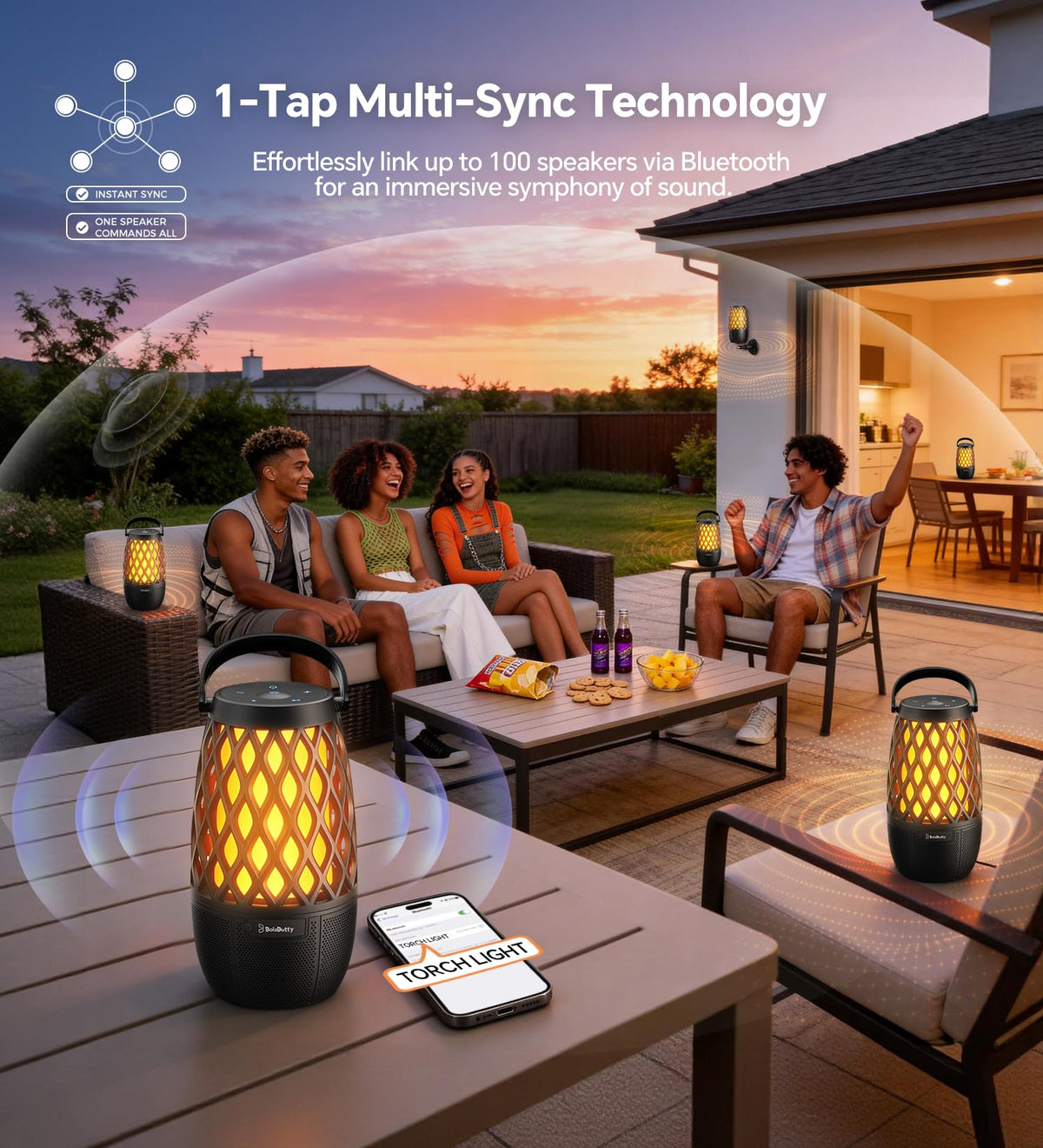 IPX5 Waterproof Outdoor Speakers 2 Pack H7956