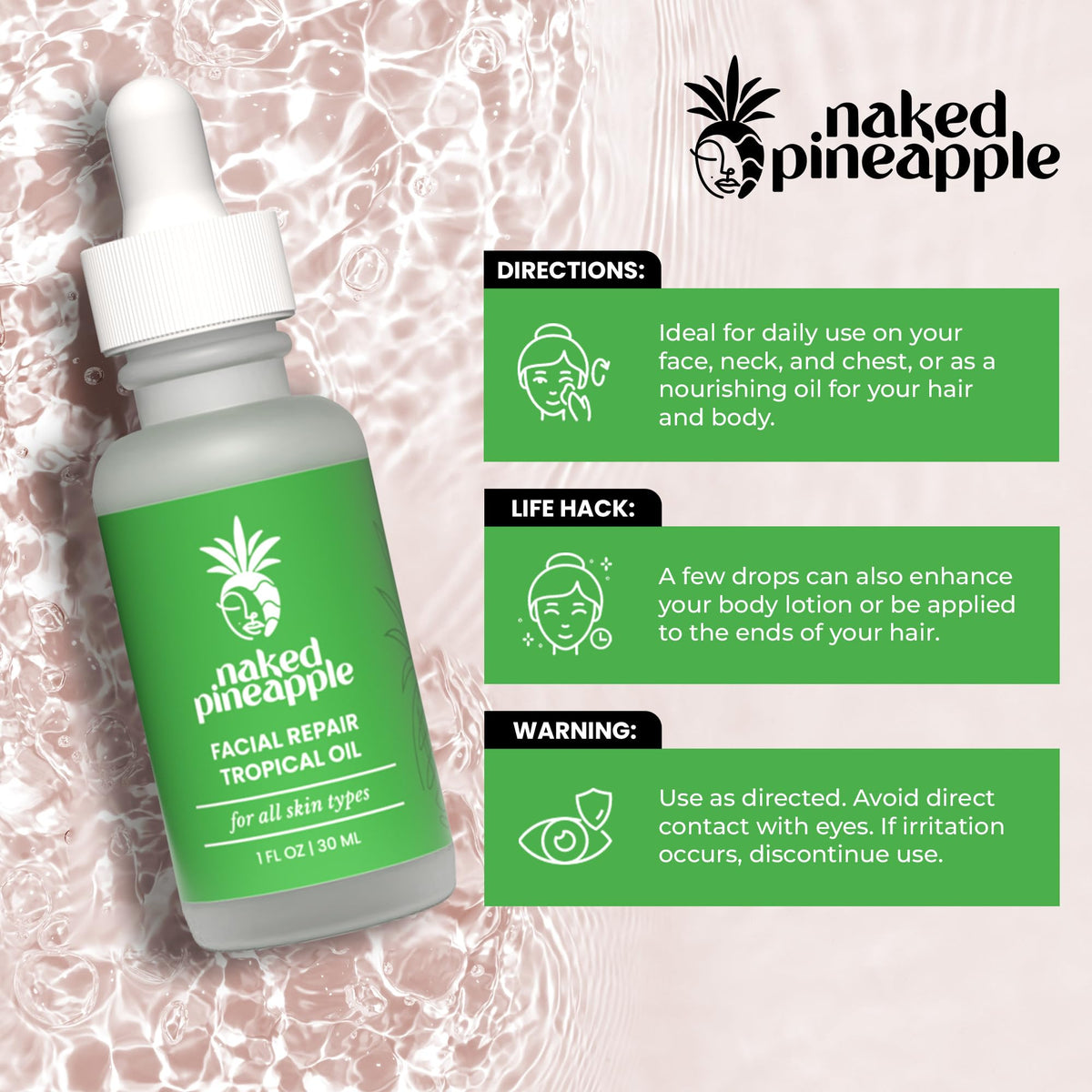 Multi-Use Facial Oil 1 oz Bottle R42535