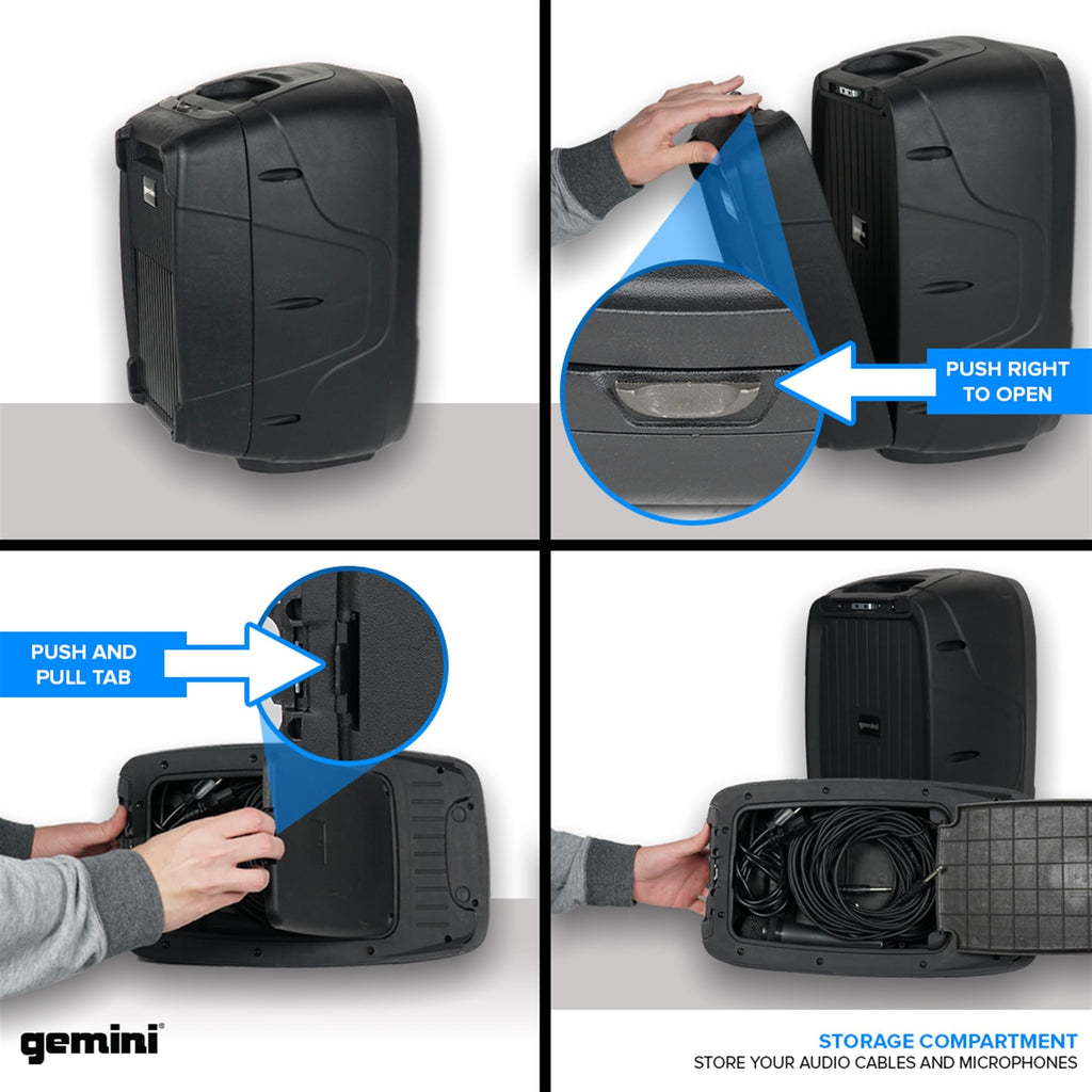 Portable PA System with Dual 10" Speakers C972803
