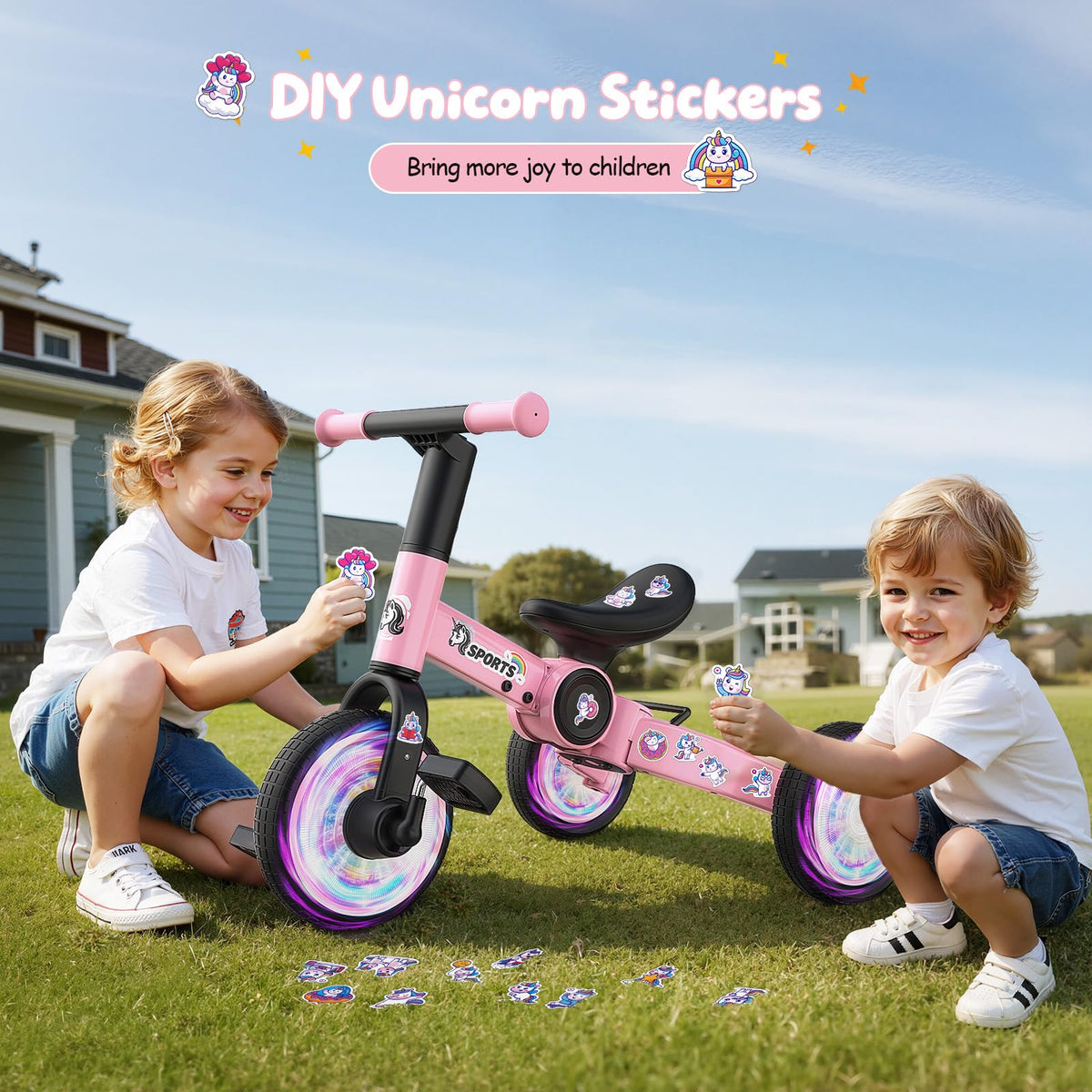 3 in 1 Toddler Balance Bike with Removable Pedals I101534