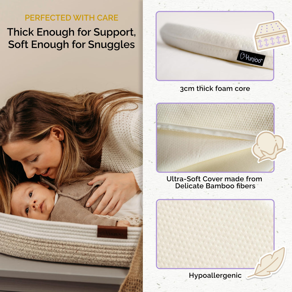 Foldable Baby Changing Pad 29” x 15” Waterproof Ultra Soft N70199
