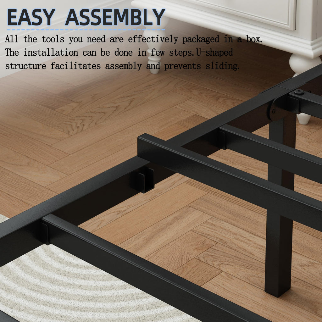 Black Full Size Bed Frame K566