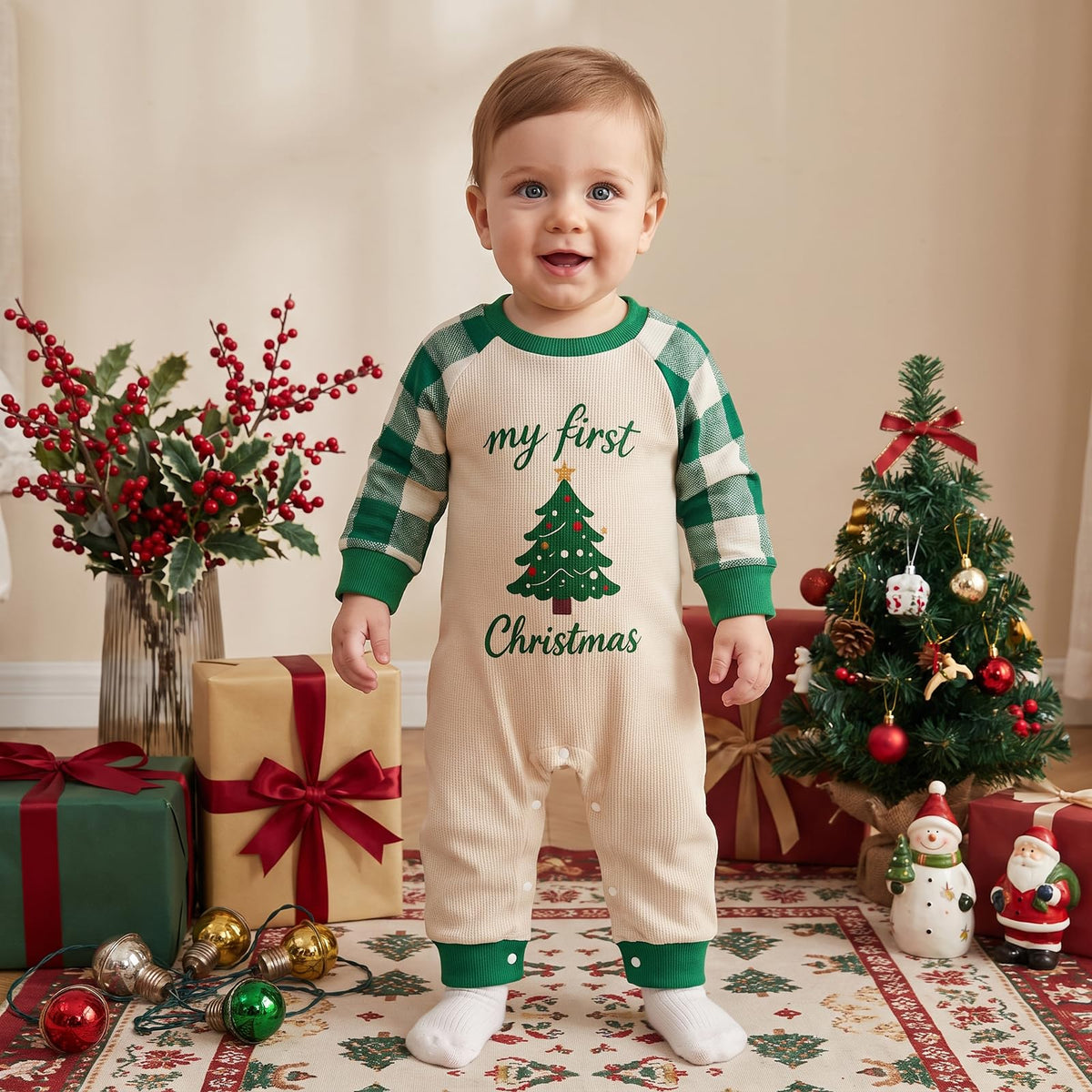 Newborn Baby Boy Fall Winter Romper Jumpsuit H650882