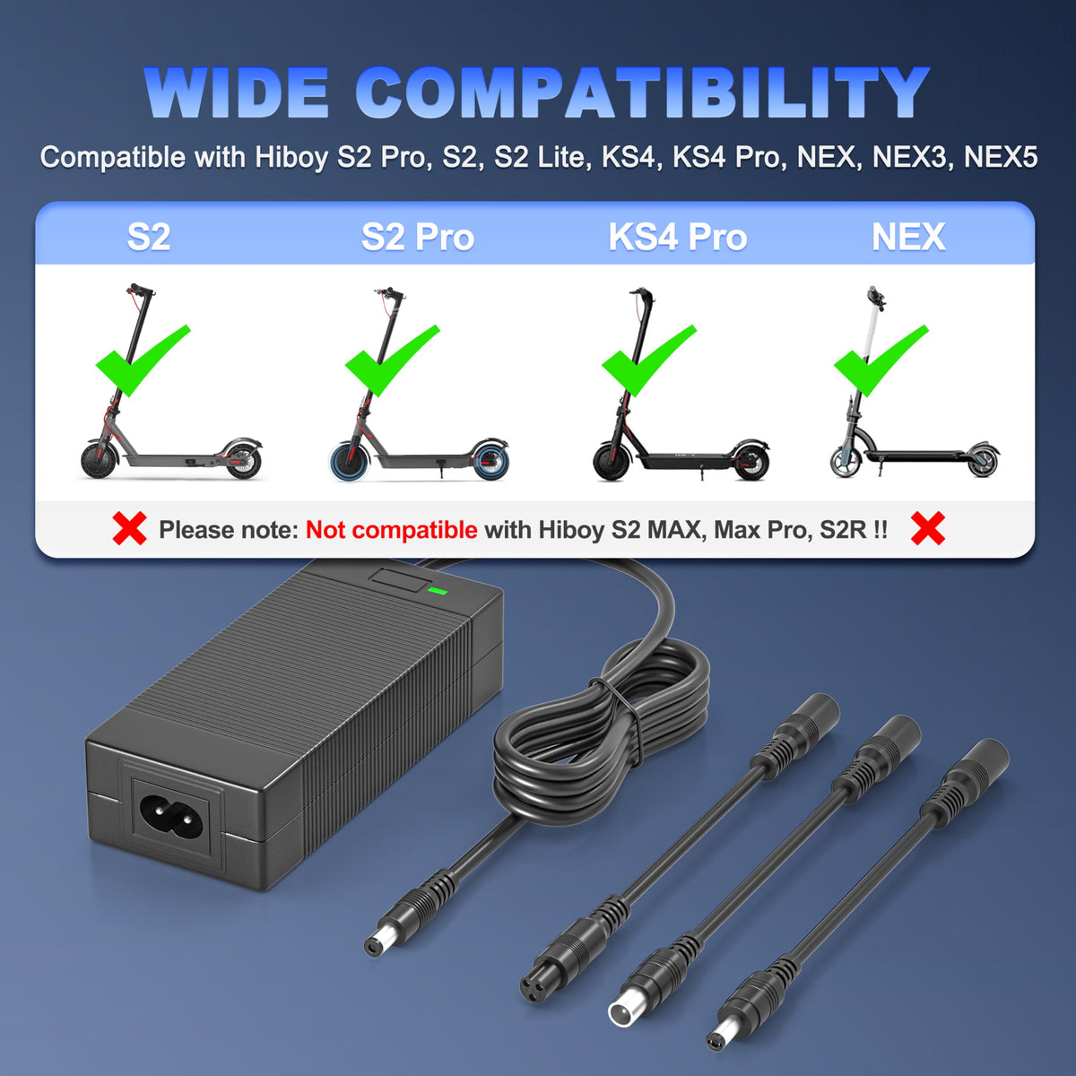 42V 2A Charger Power Cord F467