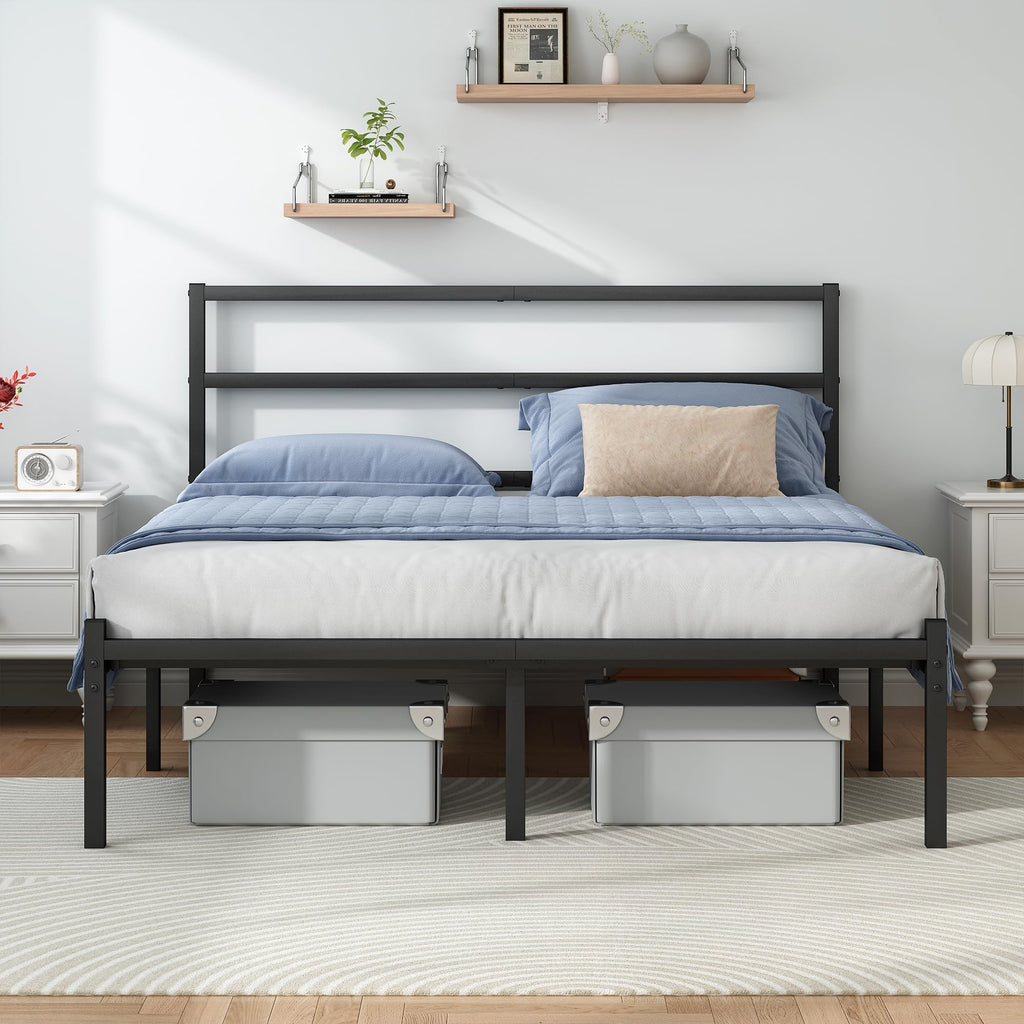 Black Full Size Bed Frame K566