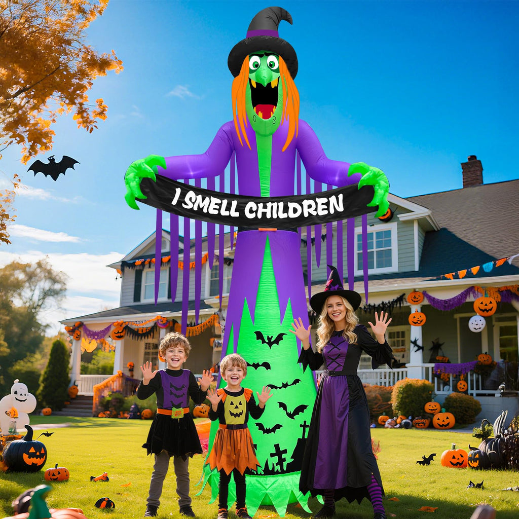 12FT Halloween Inflatables Witch Decorations W764