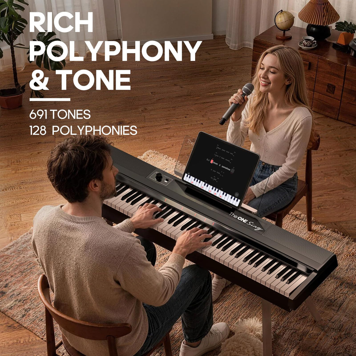88-Key Weighted Hammer Action Digital Piano Keyboard Z1546
