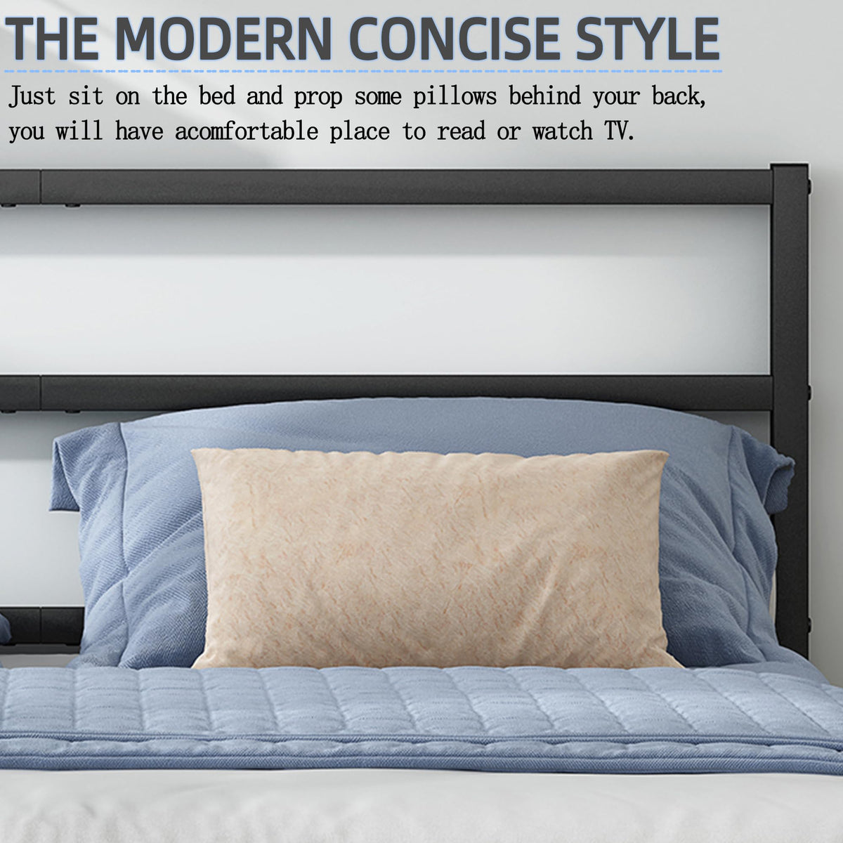 Black Full Size Bed Frame K566