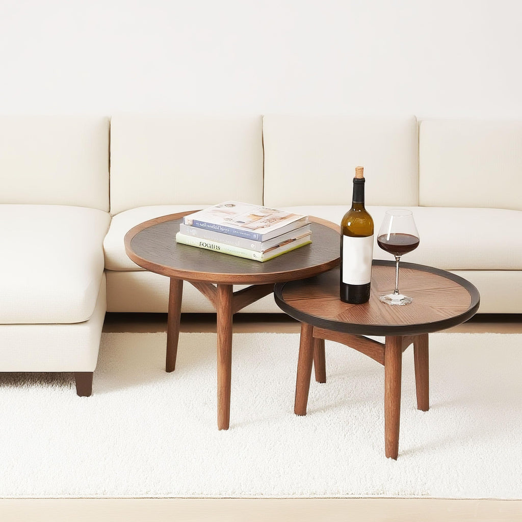24 Round Solid Oak Coffee Table O191