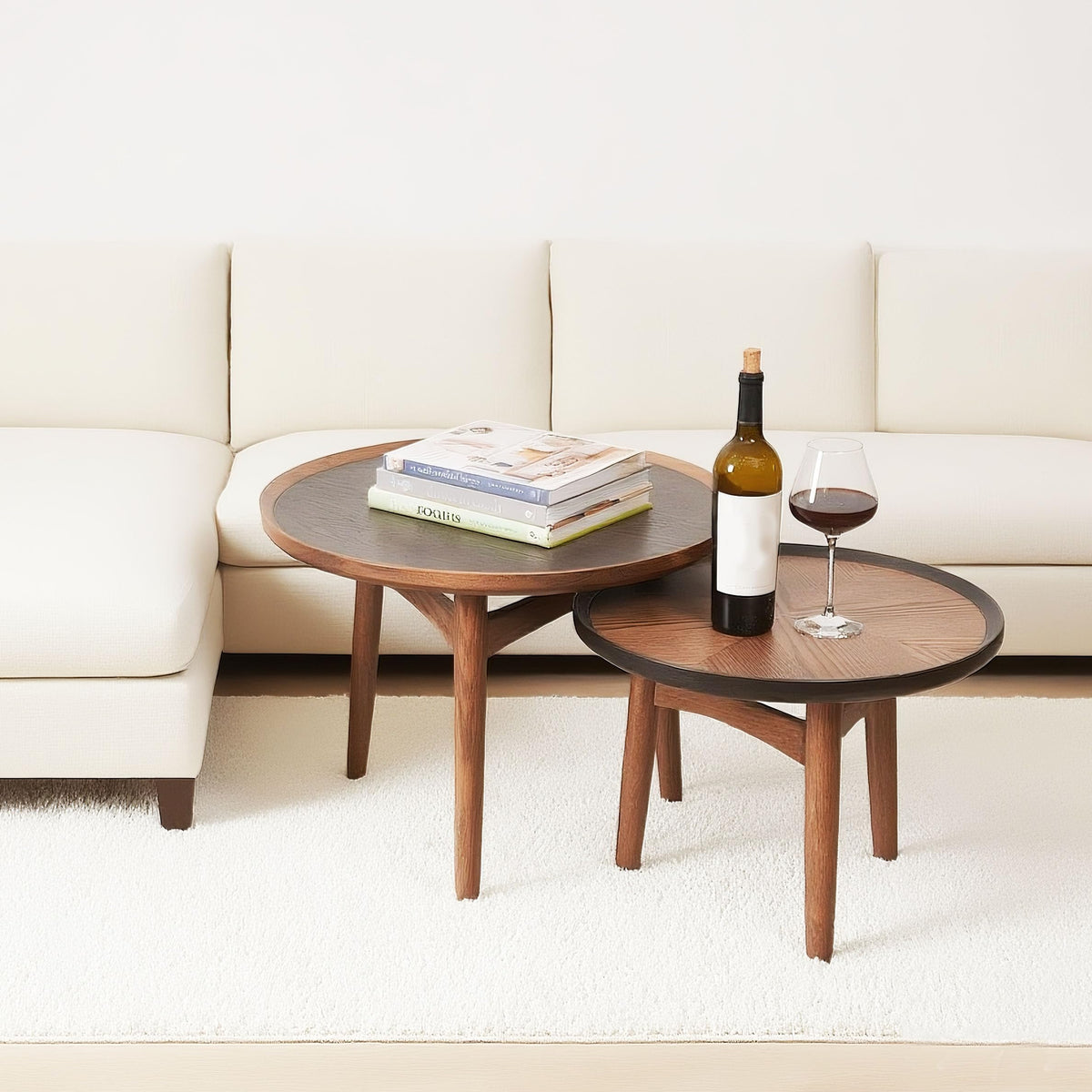 24 Round Solid Oak Coffee Table O191