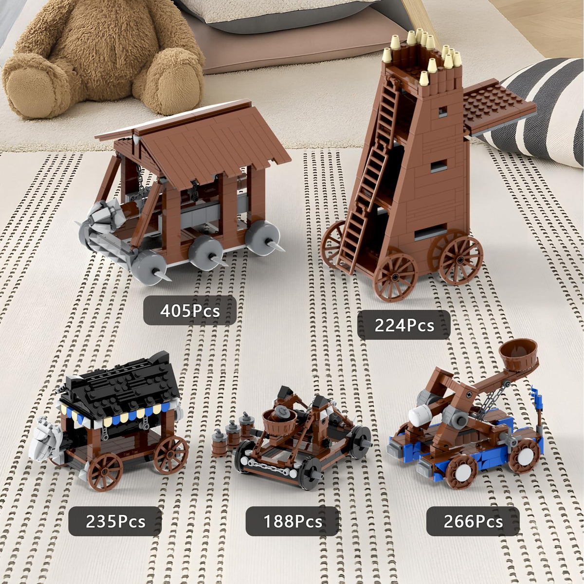 Medieval Castle Battle Building Block Set F725913