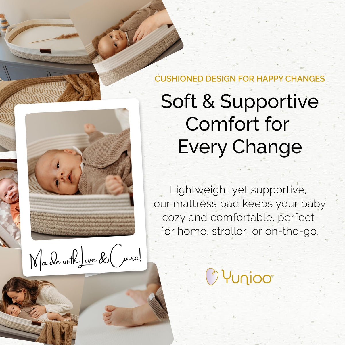 Foldable Baby Changing Pad 29” x 15” Waterproof Ultra Soft N70199