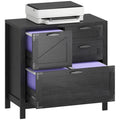 Black 4 Drawer File Cabinet A871