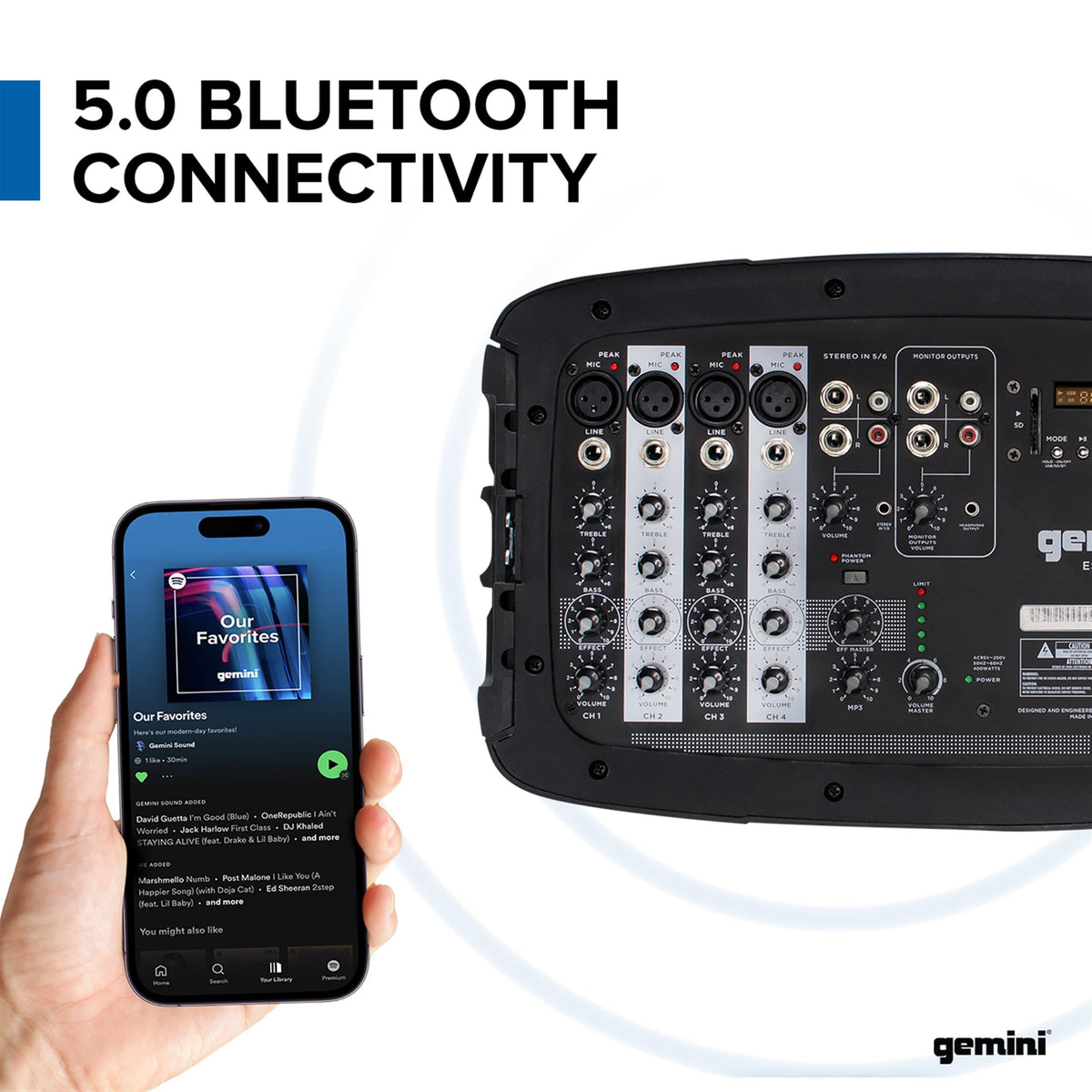 Portable PA System with Dual 10" Speakers C972803