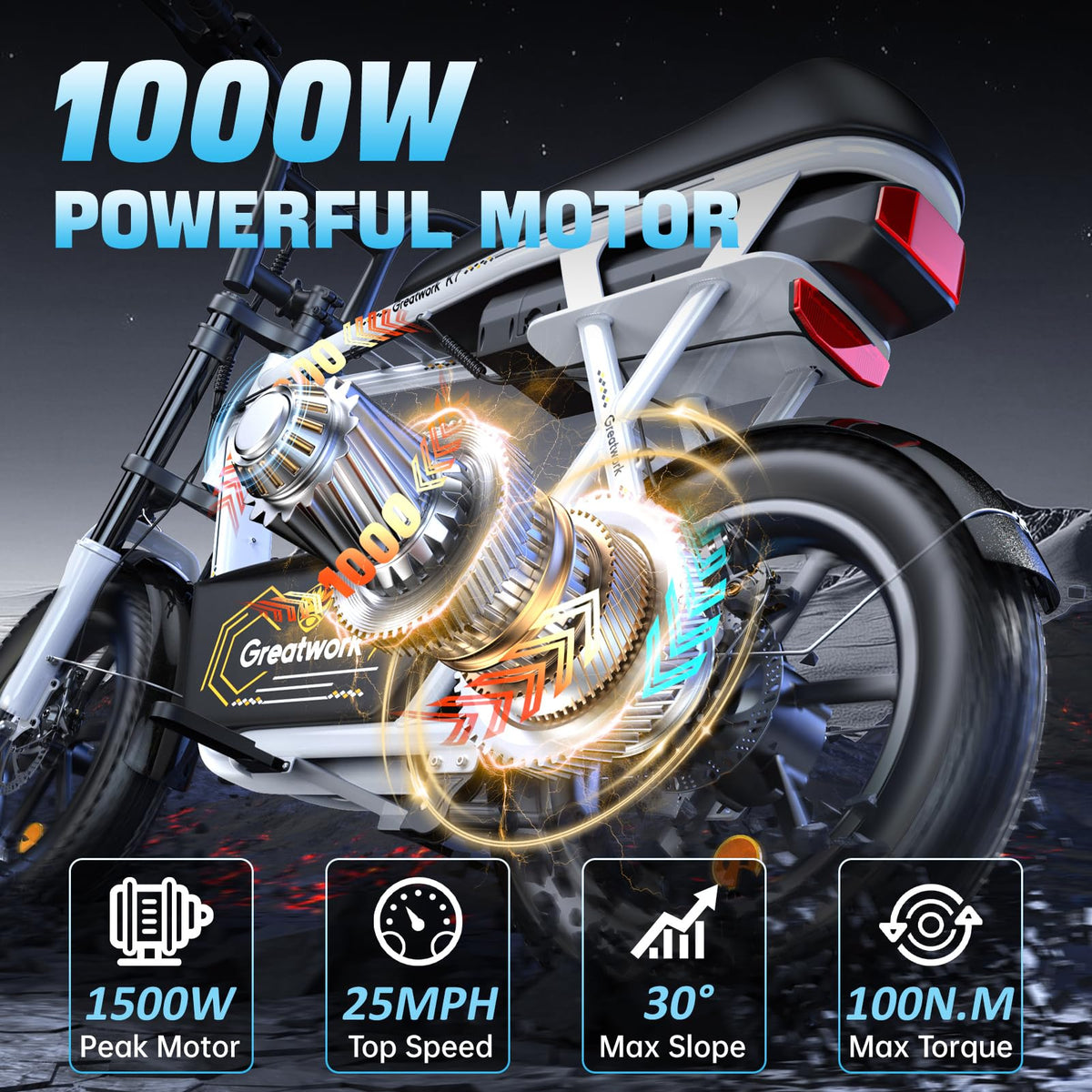 1500W Electric Scooter with Seat N369