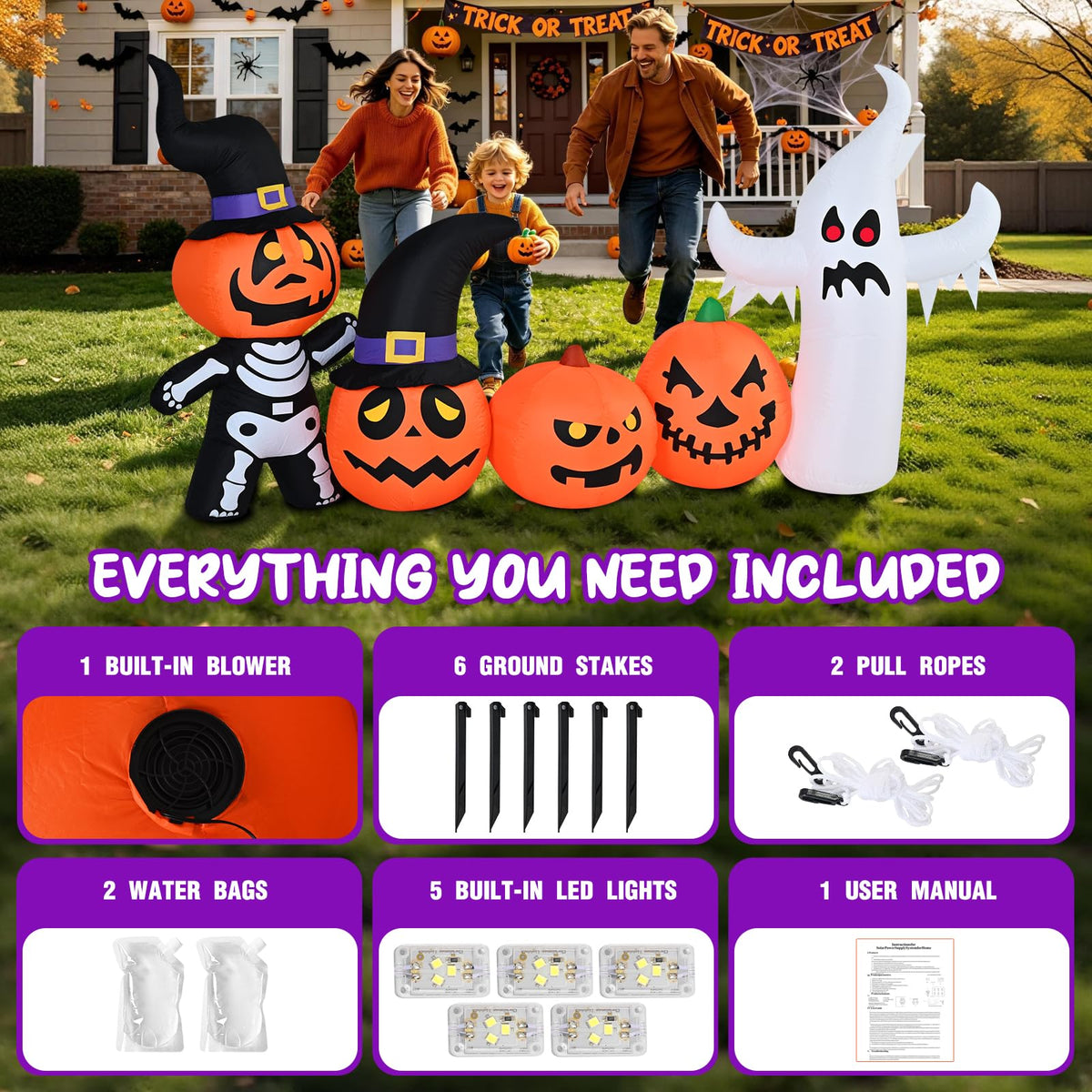 8FT Inflatable Halloween Decoration K564