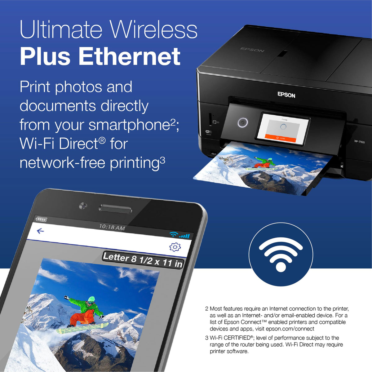 Wireless Color All-in-One Inkjet Printer Z7176