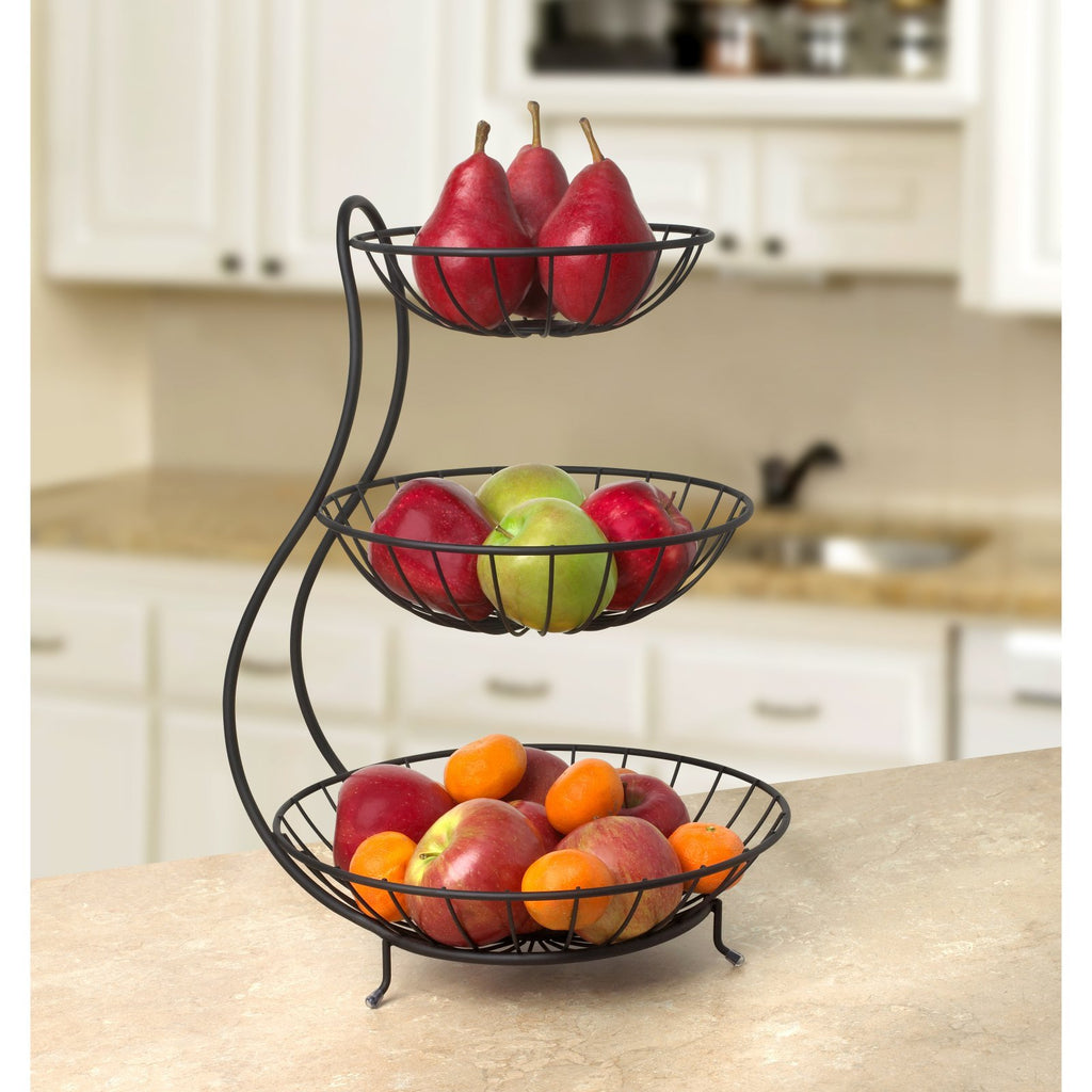 3 Tier Steel Fruit Basket Kitchen Organizer O5129