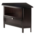 Compact Espresso Corner TV Stand R1835