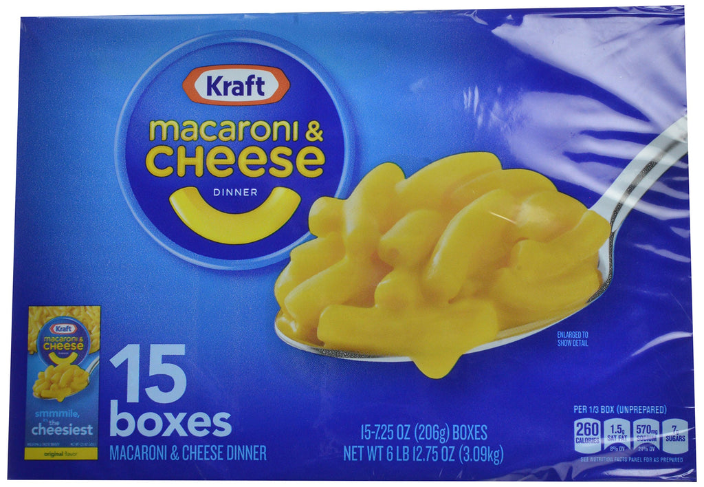 Macaroni & Cheese Dinner 7.25 oz 15 Pack R458