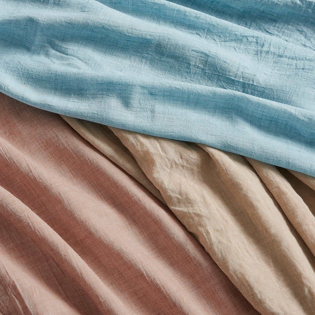 Blush Pink Sheer Cotton Linen Curtains 2 Panels L64043